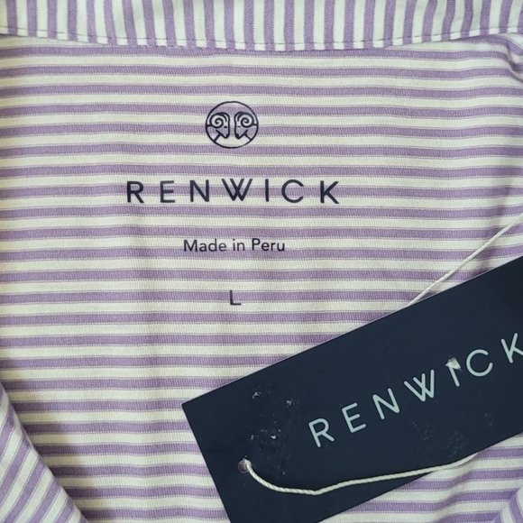 Renwick Sleeveless Polo Striped Size Large - Picture 8 of 10